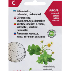Sidrunmeliss-rohemünt-kummel kettad 3tk